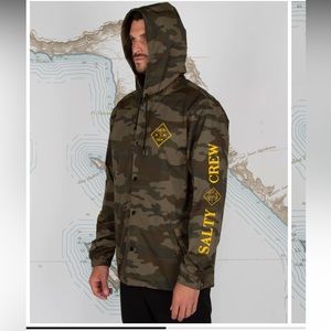 Salty Crew Tippet Camo Snap Jacket